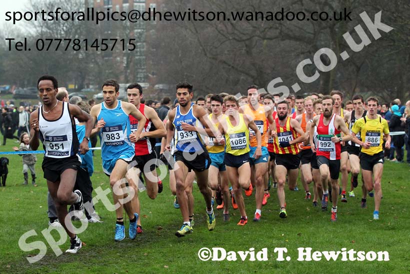 Senior men's European Cross Country Trials, Sefton Park, Liverpool. Photo: David T. Hewitson/Sports for All Pics